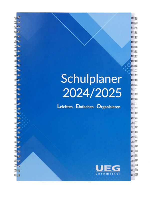 Schulplaner - Lehrerkalender LEO 2024-2025 DIN A4 mit Dreiecktasche + DIN A2 Wandkalender gratis